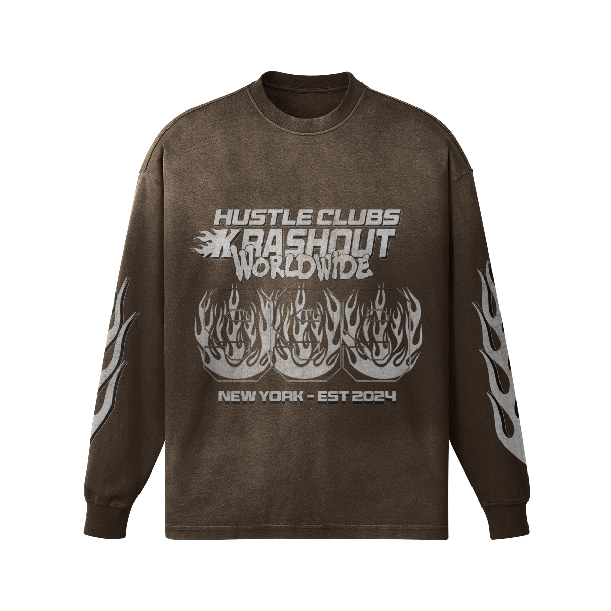 HUSTLE CLUBS Long sleeve top