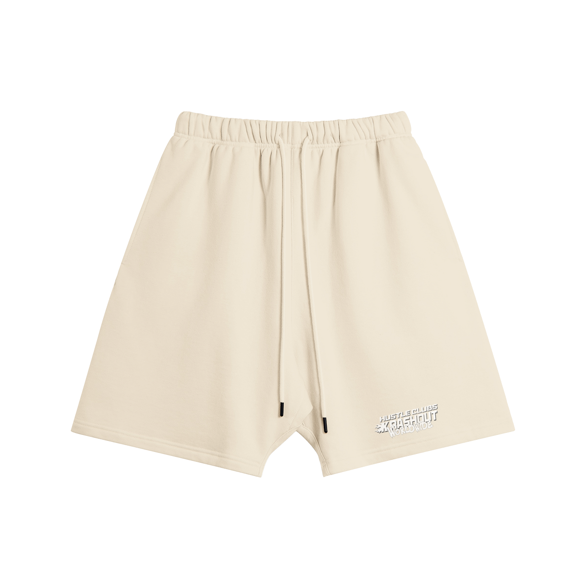 Hustler Club Oversized Fleece-lined shorts