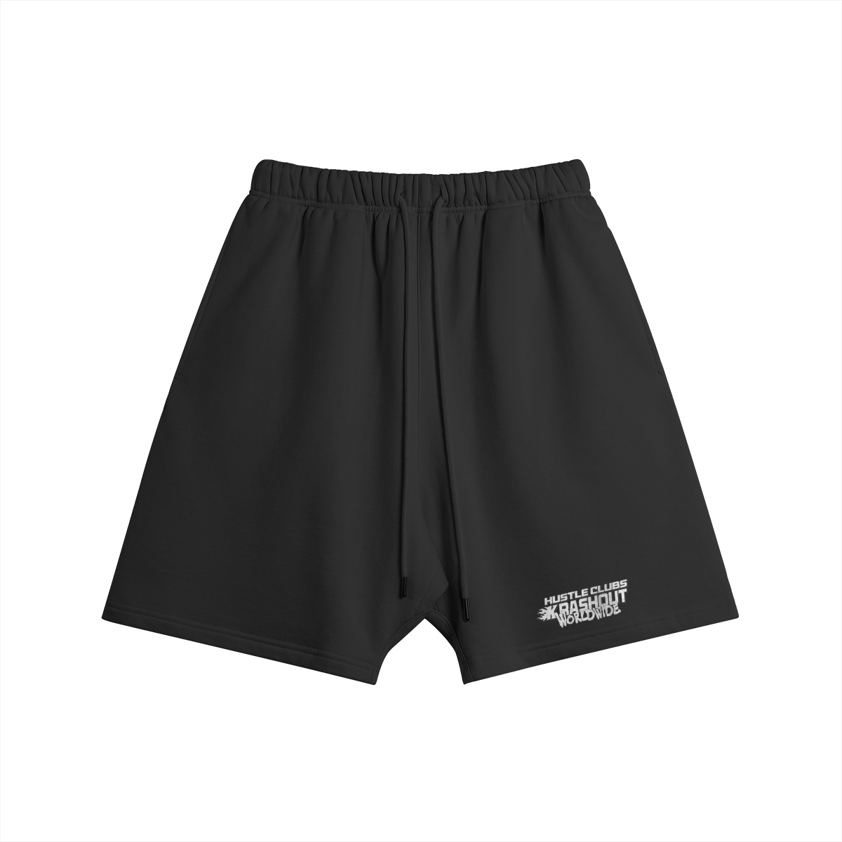 Hustler Club Oversized Fleece-lined shorts