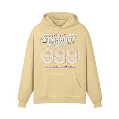 HUSTLE CLUBS Oversized pullover hoodie