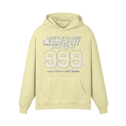 HUSTLE CLUBS Oversized pullover hoodie